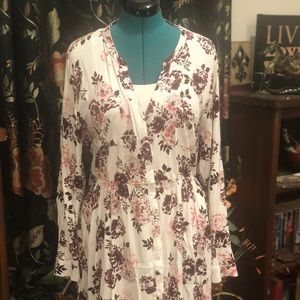 Torrid White Button down dress